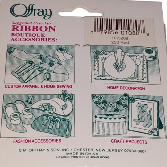 🎯 Vintage Offray Mini Red Bows for Crafting, 10 Pcs. Ribbon Polyester Bows - Picture 8 of 11